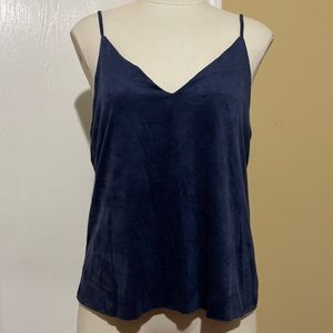 NWT faux leather top